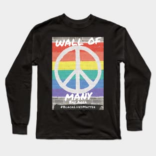 Peace Wall of Many by Lara L Long Sleeve T-Shirt